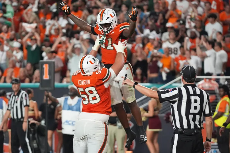 Miami Is No. 1 In AP Top 25 For First Time Since '02, No. 2 BYU's Ranking Best Since '84 Title Season